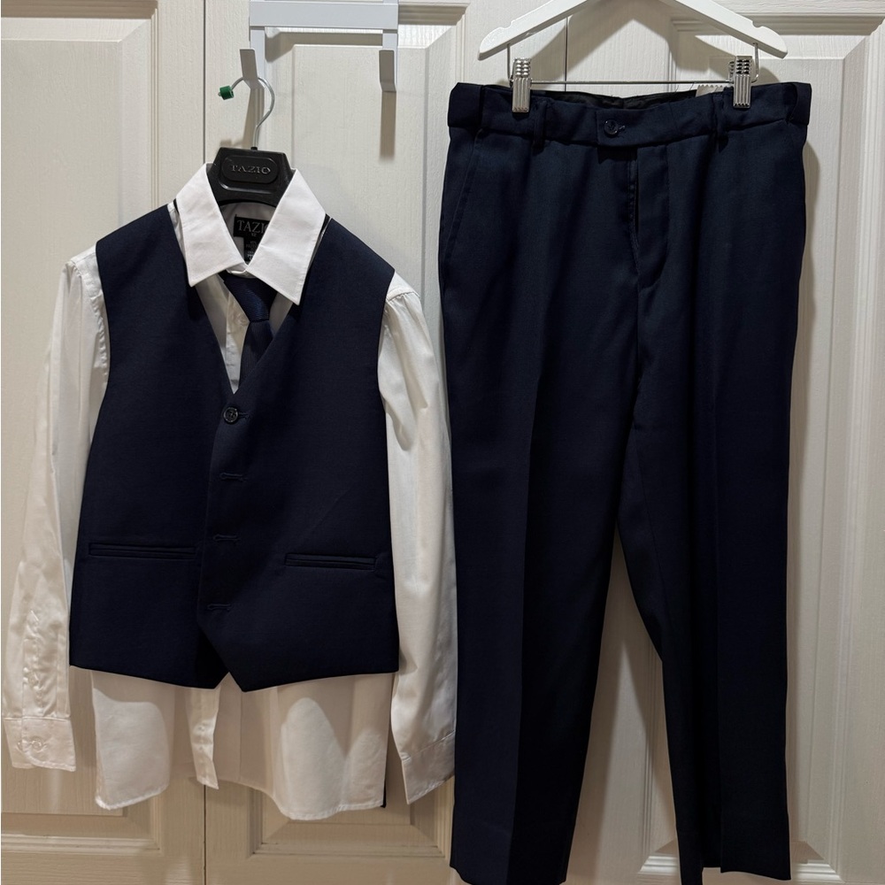 Kids Navy Vest and Pants Set